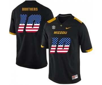 Missouri Tigers 10 Kentrell Brothers Black USA Flag Nike College Football Jersey