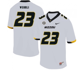 Missouri Tigers 23 Roger Wehrli White Nike College Football Jersey