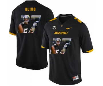 Missouri Tigers 27 Brock Olivo Black Nike Fashion College Football Jersey