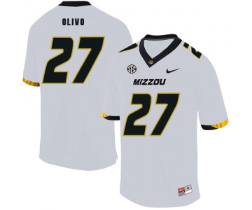 Missouri Tigers 27 Brock Olivo White Nike College Football Jersey