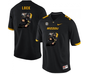 Missouri Tigers 3 Drew Lock Black Nike Fashion College Football Jersey