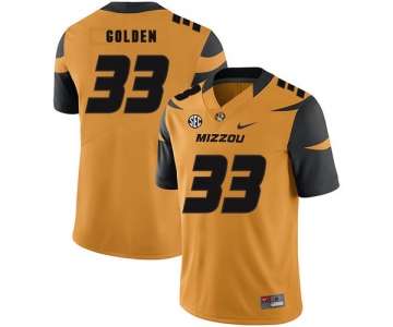 Missouri Tigers 33 Markus Golden III Gold Nike College Football Jersey