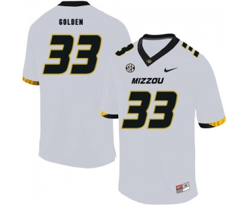 Missouri Tigers 33 Markus Golden III White Nike College Football Jersey