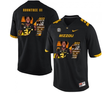 Missouri Tigers 34 Larry Rountree III Black Nike Fashion College Football Jersey