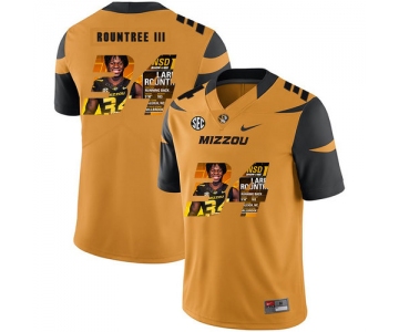 Missouri Tigers 34 Larry Rountree III Gold Nike Fashion College Football Jersey