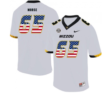 Missouri Tigers 65 Mitch Morse White USA Flag Nike College Football Jersey
