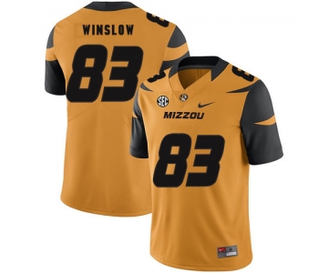 Missouri Tigers 83 Kellen Winslow Gold Nike College Football Jersey