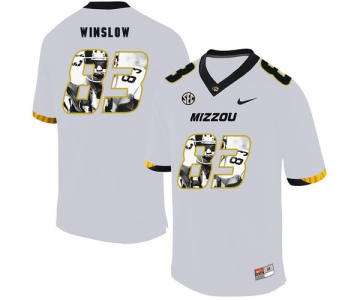 Missouri Tigers 83 Kellen Winslow White Nike Fashion College Football Jersey