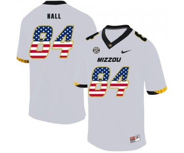 Missouri Tigers 84 Emanuel Hall White USA Flag Nike College Football Jersey