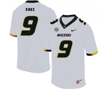 Missouri Tigers 9 Jalen Knox White Nike College Football Jersey