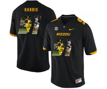 Missouri Tigers 91 Charles Harris Black Nike Fashion College Football Jersey