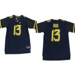 West Virginia Mountaineers #13 Andrew Buie 2013 Navy Blue Elite Jersey