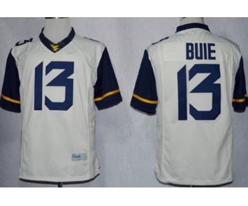 West Virginia Mountaineers #13 Andrew Buie 2013 White Limited Jersey