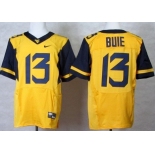 West Virginia Mountaineers #13 Andrew Buie 2013 Yellow Elite Jersey