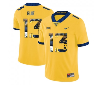 West Virginia Mountaineers 13 Andrew Buie Yellow Fashion College Football Jersey