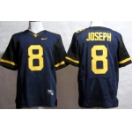 West Virginia Mountaineers #8 Karl Joseph 2013 Navy Blue Elite Jersey