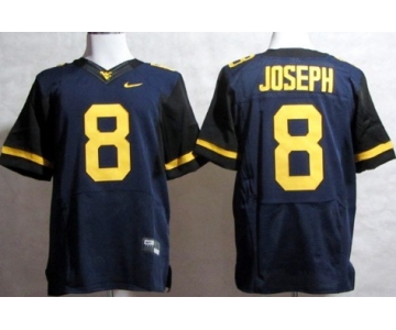 West Virginia Mountaineers #8 Karl Joseph 2013 Navy Blue Elite Jersey