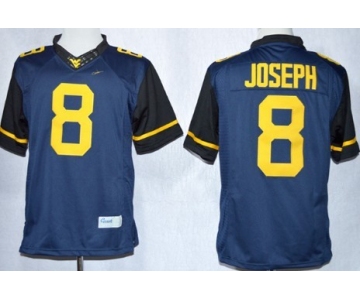West Virginia Mountaineers #8 Karl Joseph 2013 Navy Blue Limited Jersey