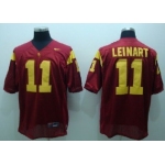 USC Trojans #11 Leinart Red Jersey