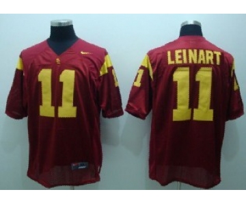 USC Trojans #11 Leinart Red Jersey