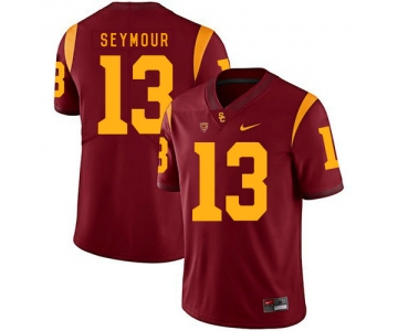 USC Trojans 13 Kevon Seymour Red College Football Jersey