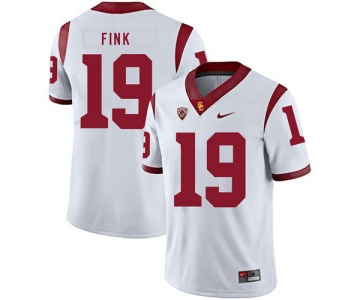 USC Trojans 19 Matt Fink White College Football Jersey