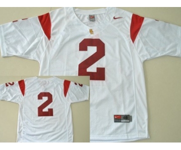 USC Trojans #2 Robert Woods White Jersey