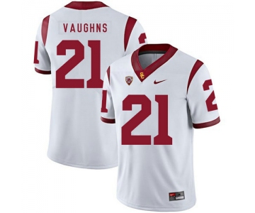 USC Trojans 21 Tyler Vaughns II White College Football Jersey