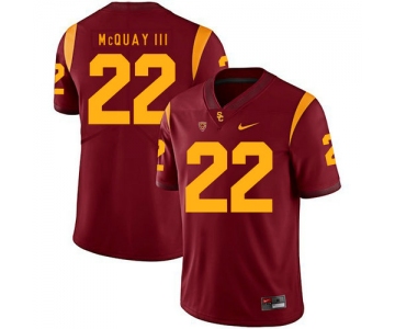 USC Trojans 22 Leon McQuay III Red College Football Jersey