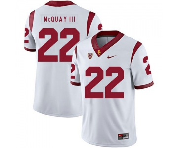 USC Trojans 22 Leon McQuay III White College Football Jersey
