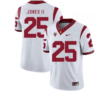 USC Trojans 25 Ronald Jones II White College Football Jersey