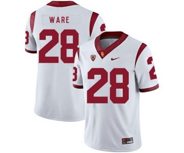 USC Trojans 28 Aca'Cedric Ware White College Football Jersey