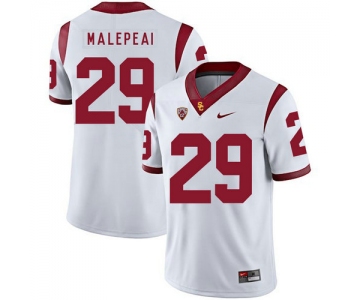 USC Trojans 29 Vavae Malepeai White College Football Jersey