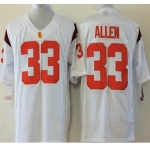 USC Trojans #33 Marcus Allen 2015 White Jersey