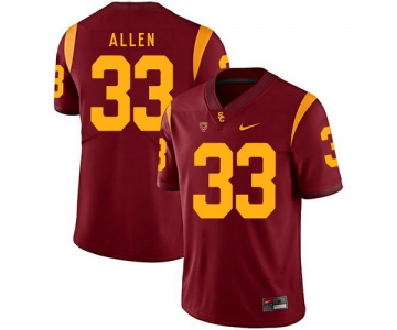 USC Trojans 33 Marcus Allen Red College Football Jersey