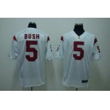 USC Trojans #5 Bush White Jersey