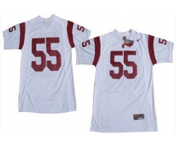 USC Trojans #55 Junior Seau White Jersey