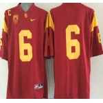 USC Trojans #6 Cody Kessler Red 2015 College Football Nike Limited Jersey