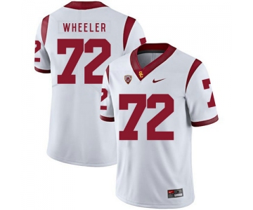 USC Trojans 72 Chad Wheeler White College Football Jersey