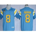 UCLA Bruins #8 Troy Aikman Light Blue Jersey