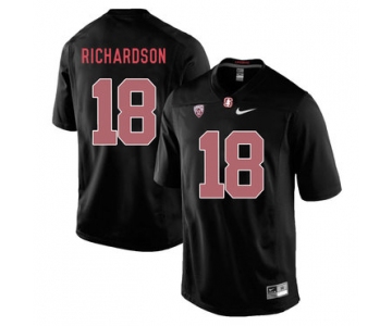 Stanford Cardinal 18 Jack Richardson Blackout College Football Jersey