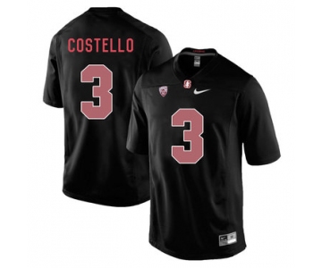Stanford Cardinal 3 K.J. Costello Blackout College Football Jersey