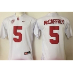 Stanford Cardinal 5 Christian McCaffrey White College Football Jersey