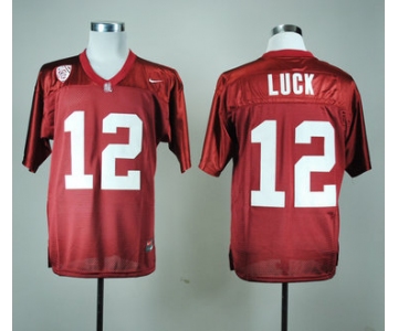 Stanford Cardinals 12 Andrew Luck Red Jerseys