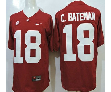 Alabama Crimson Tide #18 Cooper Bateman Red 2015 College Football Nike Limited Jersey