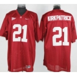 Alabama Crimson Tide #21 Kirkpatrick Red Jersey