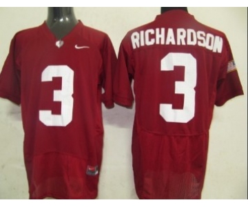 Alabama Crimson Tide #3 Richardson Red Jersey