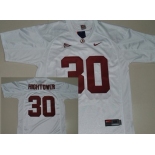 Alabama Crimson Tide #30 Tim Hightower White Jersey