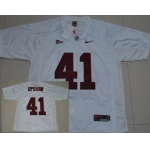 Alabama Crimson Tide #41 Courtney Upshaw White Jersey