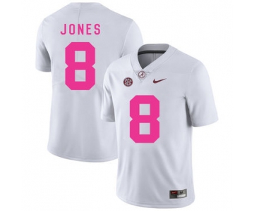 Alabama Crimson Tide 8 Julio Jones White 2017 Breast Cancer Awareness College Football Jersey
